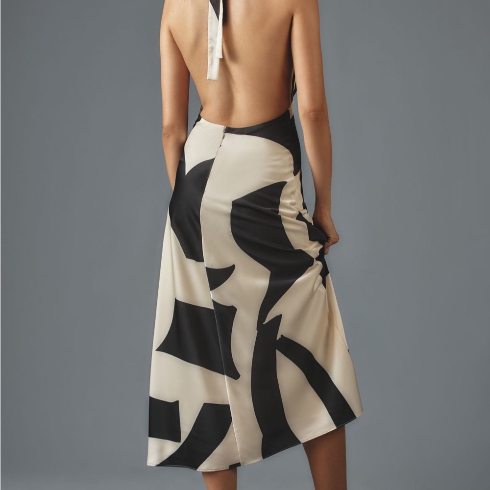 Bardot Citron Halter Dress Size 6 Size 8 Size 10 Black White New with tags - Picture 2 of 2